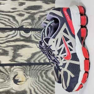 Nike Shox Grey Red White Womens Size US 7.5 Running Shoes Sneakers 313812 561